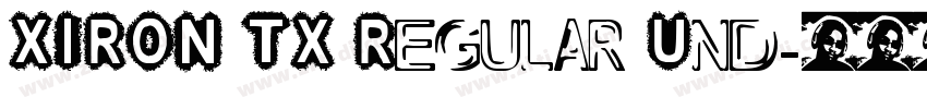 XIRON TX Regular Und字体转换